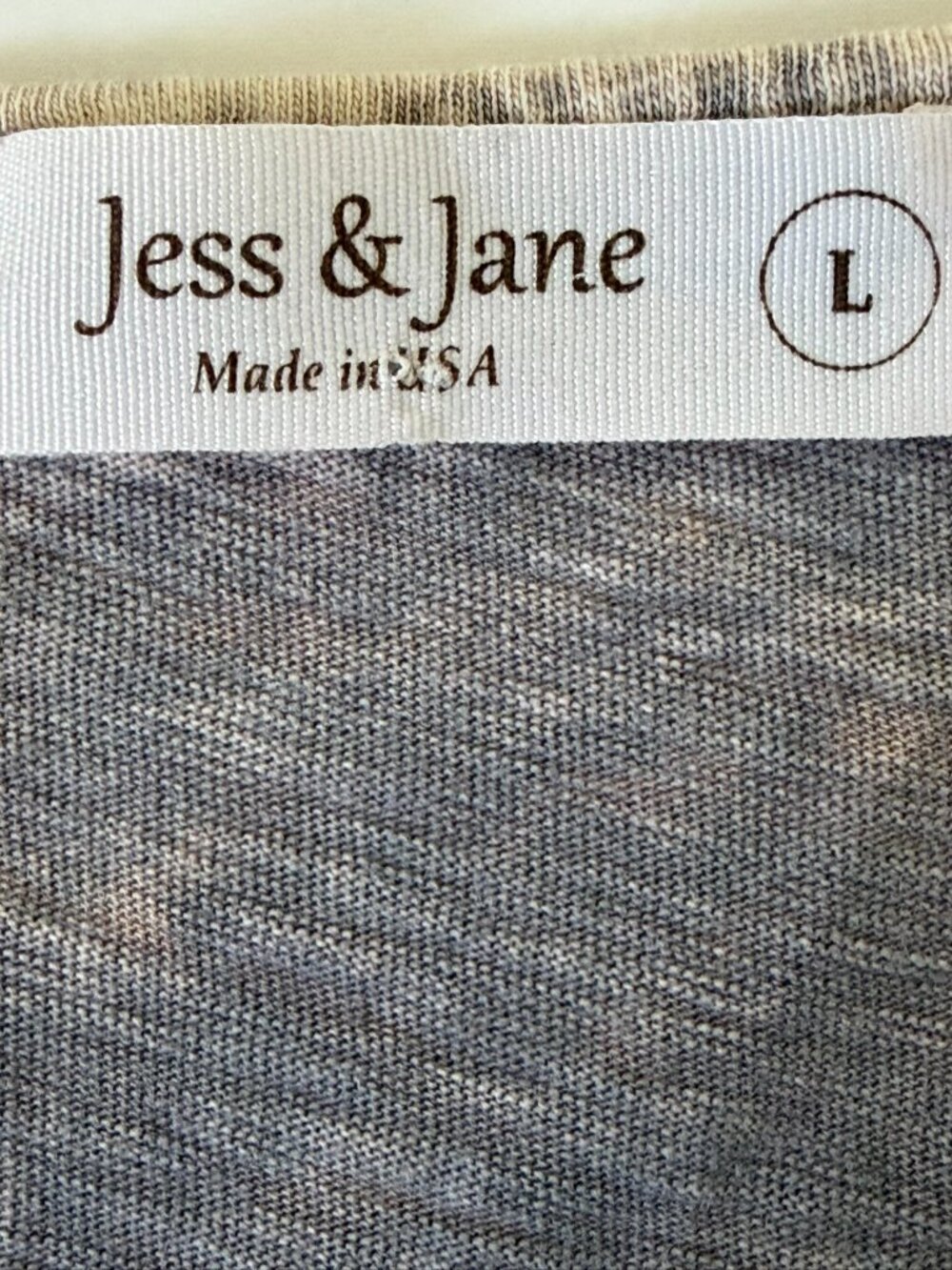 Jess & Jane Cotton Mineral Wash Art-To-Wear Tunic Whimsigoth A-Line Gray USA L - Picture 3 of 12
